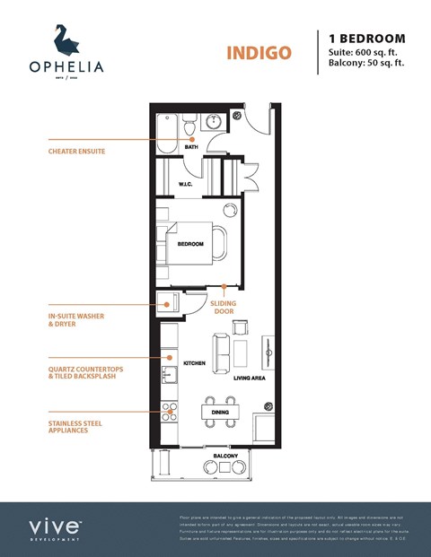 Indigo Floor Plan at Ophelia on Queen, Kitchener
