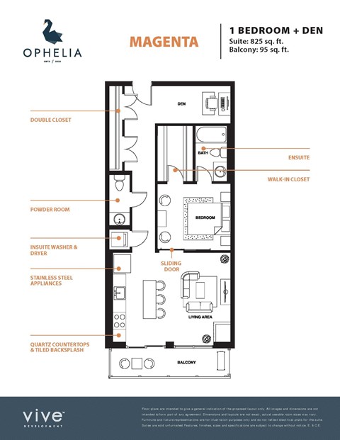 Magenta Floor Plan at Ophelia on Queen, Kitchener, ON N2G 0E7