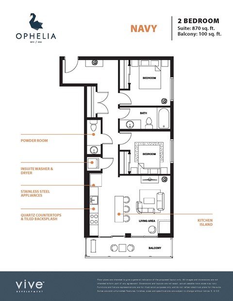 Navy Floor Plan at Ophelia on Queen, Kitchener, N2G 0E7