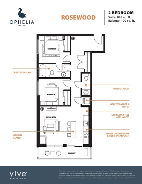 Rosewood Floor Plan at Ophelia on Queen, Ontario