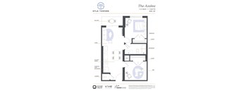 Azalea Floor Plan at Sylk Towers, Kitchener Ontario