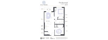 Boxwood Floor Plan at Sylk Towers, Kitchener