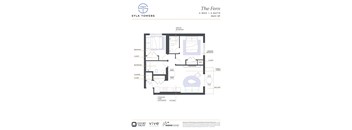 Fern Floor Plan at Sylk Towers, Kitchener, N2A 1B1