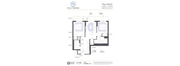 Holly Floor Plan at Sylk Towers, Kitchener