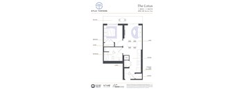 Lotus Floor Plan at Sylk Towers, Ontario, N2A 1B1