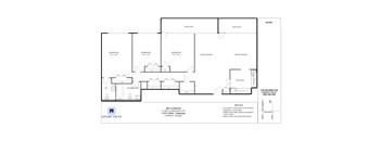 A floor plan for a 21 Ben Loomond Place apartment shows a living room, dining room, kitchen, and three bedrooms.