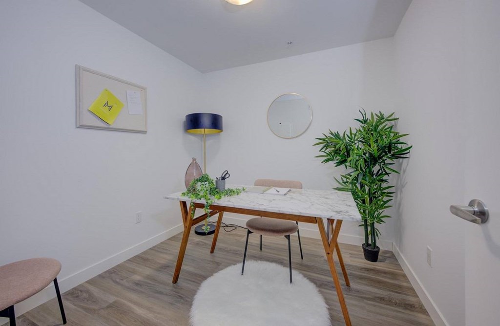 Work Desk at The Maverick, Kitchener Ontario