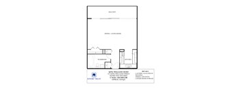 A floor plan for a condo unit at King William Court.