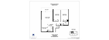 A floor plan for a typical unit at Effort Trust Apartment Rentals.