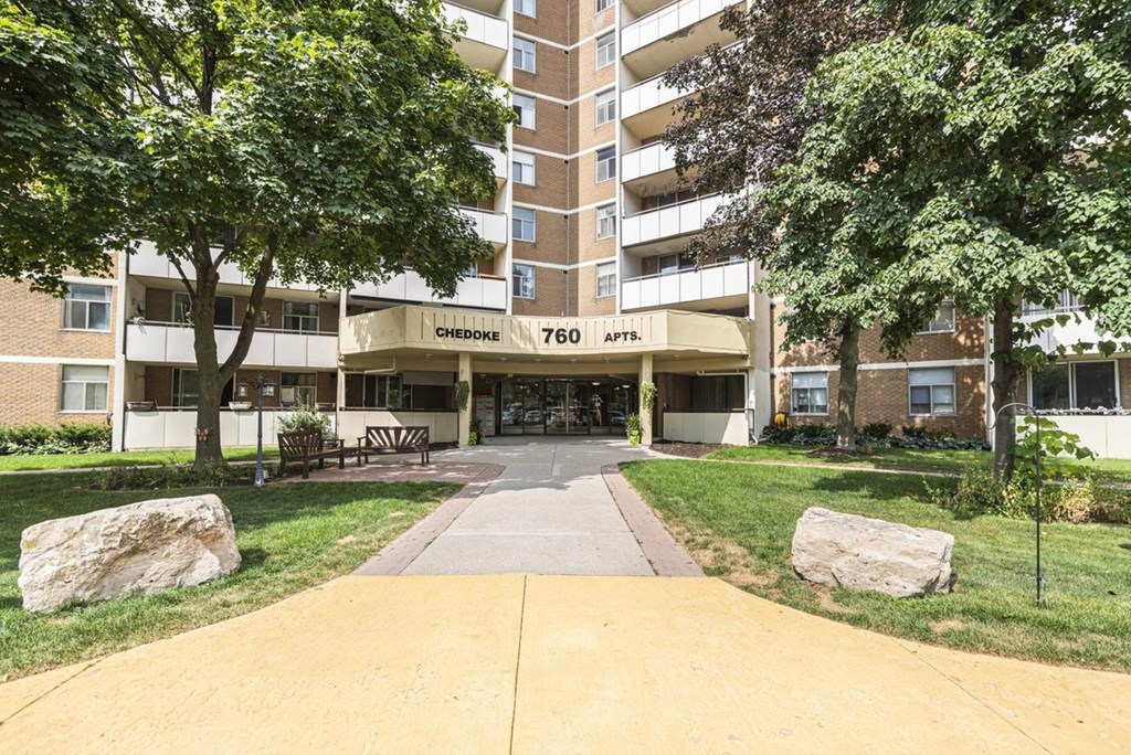 The front of a building with the number 760 on it.