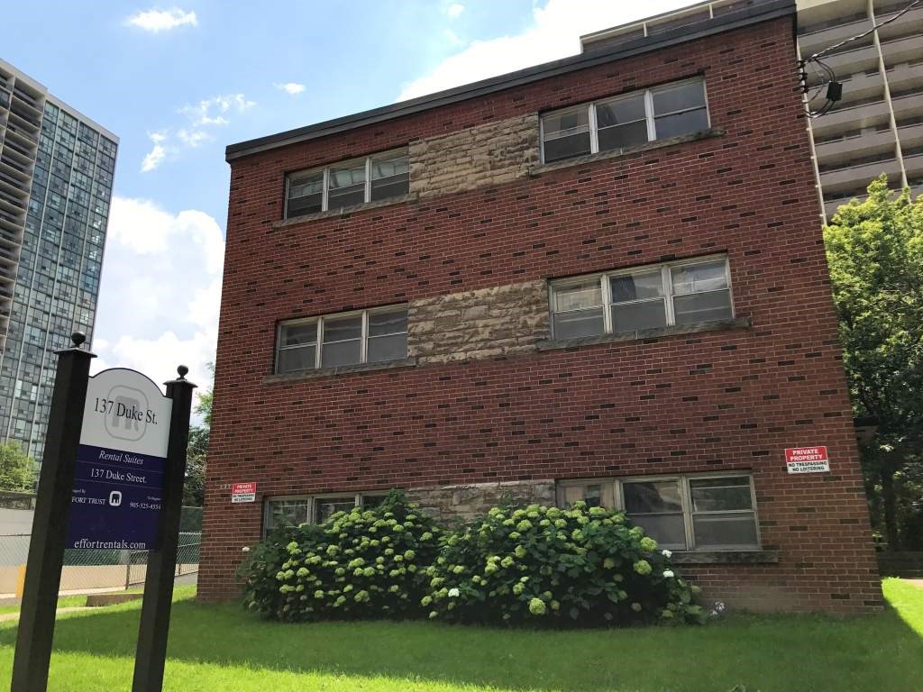 A brick building with a sign that says 117 Duke Street.