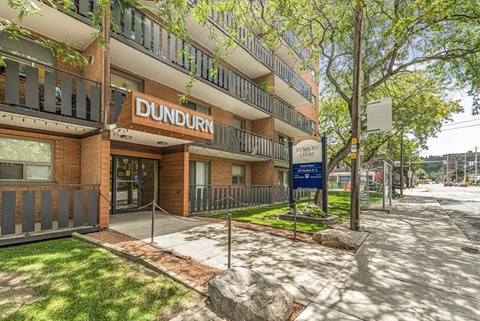 The image shows the exterior of a building named Dundurn.