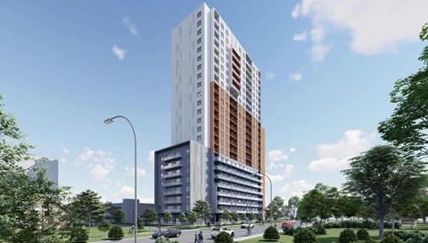 Tower Exterior at Sylk Towers, Kitchener, ON N2A 1B1