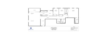 A floor plan of a building with a laundry facility in the basement.
