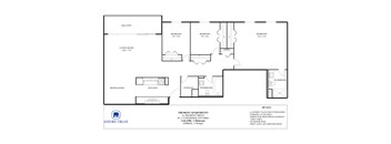 A floor plan of a Tremont apartment with details on the side.