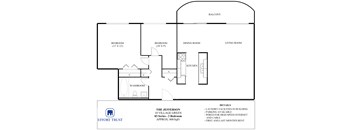 A floor plan for a 10 Village Green 03 Series 2 Bedroom apartment.