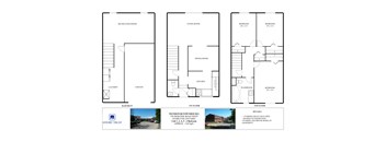 A floor plan for a two-story home with a rec room, living room, dining room, kitchen, washroom, and two bedrooms.