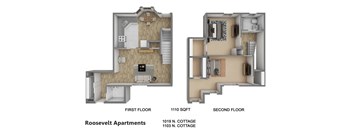 floor plan of a 3 bedroom 1 and a half bathroom townhome