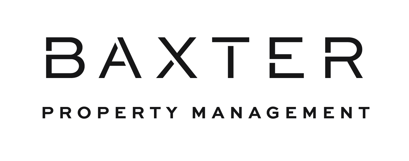 A logo for Baxter Property Management is displayed.