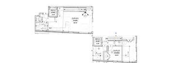 A floor plan of a building with a DUPLEX and MECH rooms.