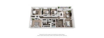 ZEUS SIGNATURE Floor Plan at Latitude at Riverchase, Hoover, Alabama