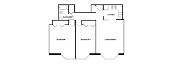 2 Bed 1 Bath - Large at Fullerton Court Apartments, Chicago