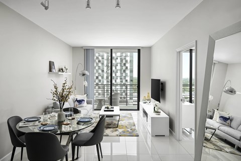 Dining And Living Area at Palma, Doral, Florida
