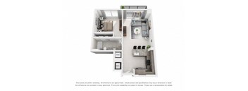 1A3PH Floor Plan at Palma, Florida, 33166