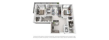 1B2A Floor Plan at Palma, Doral, FL