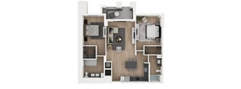 B21 Floor Plan at Palma, Florida, 33166