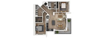 B32 Floor Plan at Palma, Doral