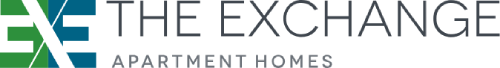 The Exchange Apartment Homes logo.