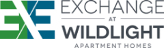 A logo for a company called Exchange at Wildlight Apartment Homes.