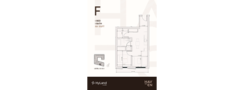 523 Sq. Ft. F type Floor plan
