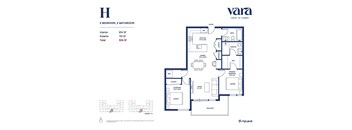 A floor plan for a Vara property shows a total of 924 square feet.