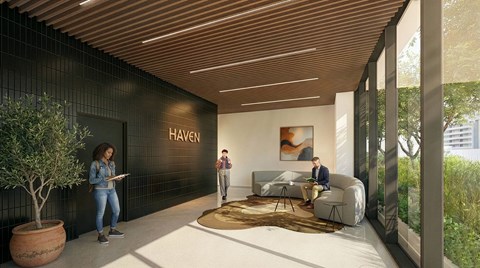 Modern Lobby at Haven, Vancouver, BC V6T 1Z3