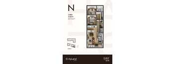 N Type 2 Bed 2 Bath Floor Plan at Haven, Vancouver, BC V6T 1Z3