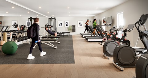 Fitness Center at Woodland Place Apartments, Langford, BC, L4H 3P6