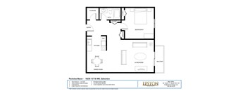 A floor plan of a Parkview Manor apartment.