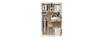 2 bed 1 bath H at The Grove Apartments, Ontario, L3V 1H4