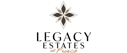 The image features a logo for Legacy Estates in Frisco.