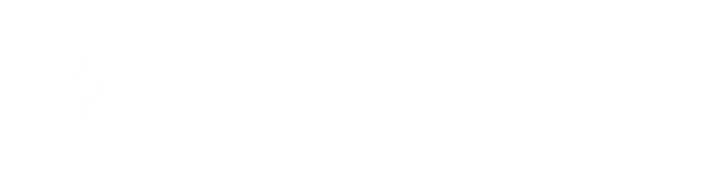 A logo with a compass design and the words "Villa Rotonda Santa Rosa".