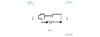 A floor plan for an apartment at 180 Water Street in New York.