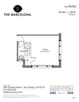 Studio apartment at The Barcelona Apartments in San Diego