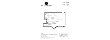 A floor plan for a property at 326 Juniper Street in San Diego, CA.