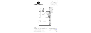 A floor plan for a property at 326 Juniper Street in San Diego, CA.