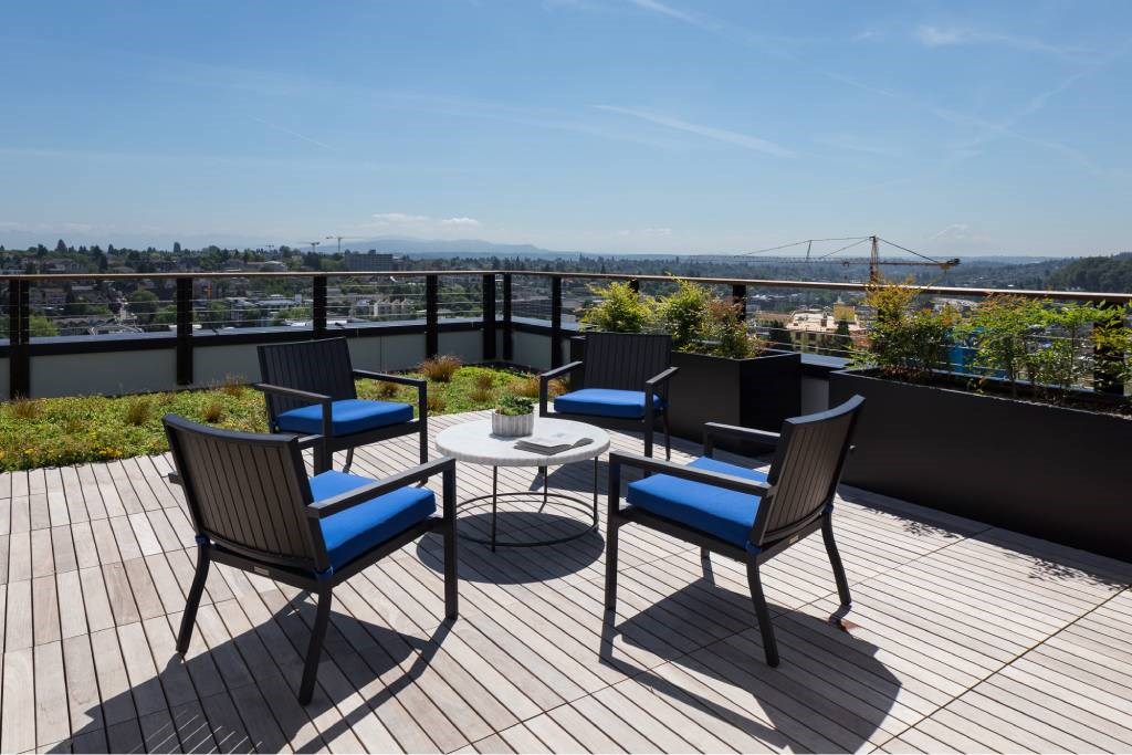 Rooftop Patio at Metro Line Flats, Seattle, WA, 98122