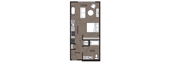 1 bed 1 bath at Kirkland Crossing Apartments, Washington, 98033