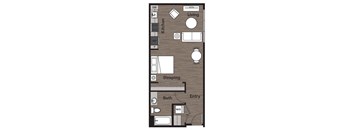 1 bed 1 bath A at Kirkland Crossing Apartments, Kirkland, WA, 98033