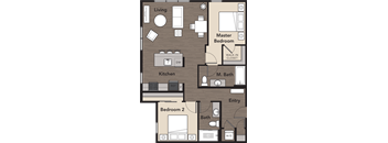 3 bed 2 bath B at Kirkland Crossing Apartments, Kirkland, WA